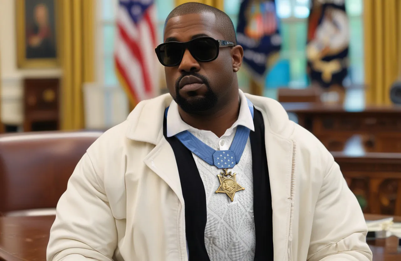 American rapper Kanye West, also known as Ye, becomes the first recipient of the Donald Trump's Edition of Medal of Honor.